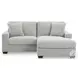 Amesley Smoke 85" Sofa Chaise Sectional