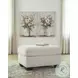 Amesley Ivory Ottoman