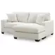 Amesley Ivory 85" Sofa Chaise