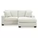Amesley Ivory 85" Sofa Chaise