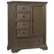 Olivia Rosewood 5 Drawer Chifferobe