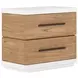 Portico Cuddle Natural and Sienna Queen Upholstered Panel Bedroom Set