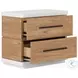 Portico Cuddle Natural and Sienna Queen Upholstered Panel Bedroom Set