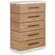 Portico Cuddle Natural and Sienna Queen Upholstered Panel Bedroom Set