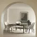 Prado Porcini And Bright Graphite Extendable Dining Table