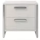 Stratum Mist And Polished Nickel Nightstand