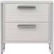 Stratum Mist And Polished Nickel Nightstand
