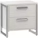Stratum Mist And Polished Nickel Nightstand