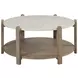 Elements Toffee Stone Top Cocktail Table