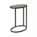 Elements Toffee Metal and Wood Top Chairside Table
