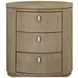 Elements Toffee Oval Nightstand