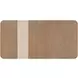 Elements Toffee Asymmetrical Stone Slab Dining Room Set