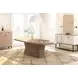 Elements Toffee Rope Pedestal Extendable Dining Room Set