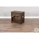 Cozy Luxe Dark Brown 1 Drawer Rectangular Chair Side Table