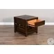 Havenstead Dark Brown Rectangular End Table with Drawer