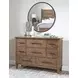 Artisans Place Vintage Pine and Ironwood 8 Drawer Dresser with USB Charging