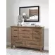 Artisans Place Vintage Pine and Ironwood 8 Drawer Dresser with USB Charging