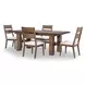 Artisans Place Vintage Pine and Ironwood 106" Extendable Rectangular Dining Table