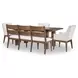 Artisans Place White Upholstered 67" Dining Bench