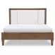 Artisans Place Brown and Beige King Upholstered Panel Bed