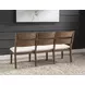 Artisans Place White Upholstered 67" Dining Bench