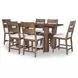 Artisans Place Vintage Pine and Ironwood 72" Rectangular Counter Height Dining Table