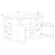 Romilly Light Oak 62" Kitchen Island