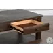 Ember Grace Dark Brown 48" Rectangular Coffee Table with Casters
