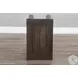 Sagewyn Dark Brown 14" Rectangular Chair Side Table
