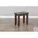 Sagewyn Dark Brown 14" Rectangular Chair Side Table