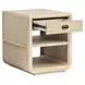 Sunset Cove Sanibel Brown Rectangular Chairside End Table