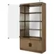 Blue Mallee Brown 4 Door Display Cabinet