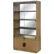 Blue Mallee Brown 4 Door Display Cabinet