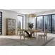 Blue Mallee Brown 4 Door Display Cabinet