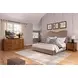 Blue Mallee Beige and Brown Queen Upholstered Panel Bed