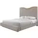 Blue Mallee Beige and Brown Queen Upholstered Panel Bed