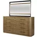 Blue Mallee Brown 12 Drawer Large Dresser
