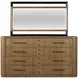 Blue Mallee Black and Brown Rectangular Dresser Mirror