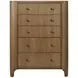 Blue Mallee Brown 5 Drawer Chest