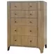 Blue Mallee Brown 5 Drawer Chest
