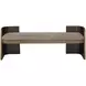 Blue Mallee Beige Upholstered Bed Bench