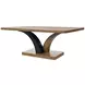 Blue Mallee Brown and Black 84" Rectangular Dining Table