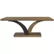 Blue Mallee Brown and Black 84" Rectangular Dining Table