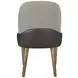 Blue Mallee Gray and Brown Upholstered Barrel Back Side Chair Set of 2