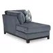 Maxon Place Navy 3 Piece Sectional with Chaise