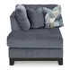 Maxon Place Navy 3 Piece Sectional with Chaise
