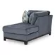 Maxon Place Navy 3 Piece Sectional with Chaise