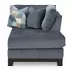 Maxon Place Navy 3 Piece Sectional with Chaise