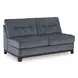 Maxon Place Navy 3 Piece Sectional with Chaise