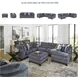Maxon Place Navy Oversized Accent Ottoman